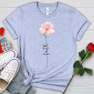 Faith Pink Rose Heathered Tee