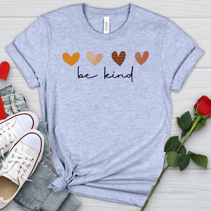 Be Kind Autumn Hearts Heathered Tee