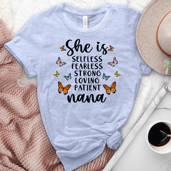 She Is Nana Heathered Tee
