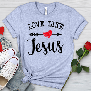 Love Like Jesus Heathered Tee