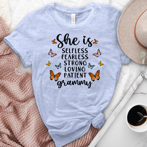 She Is Grammy Heathered Tee