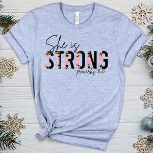 She is Strong 07 Heathered Tee