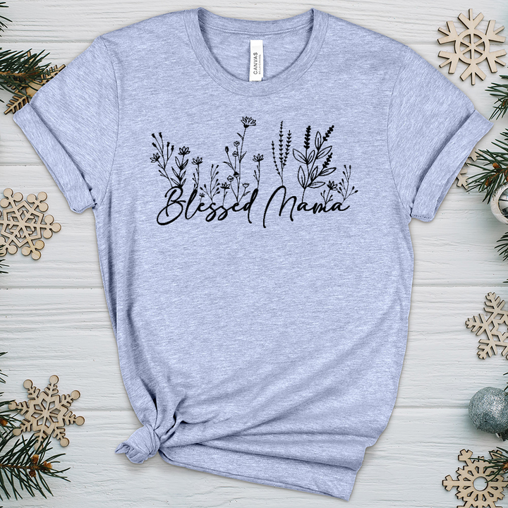 Blessed Mama Heathered Tee