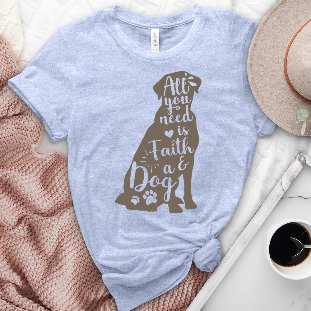 All You Need Heathered Tee