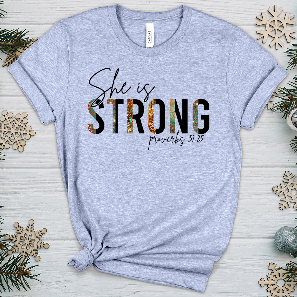 She is Strong 03 Heathered Tee