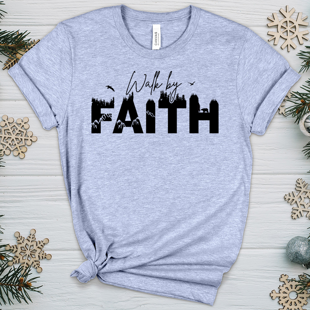 Walk By Faith Wilderness Heathered Tee