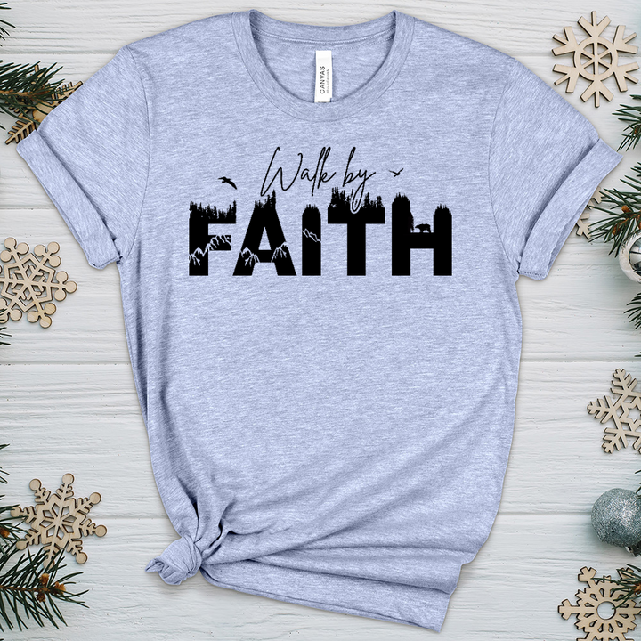 Walk By Faith Wilderness Heathered Tee