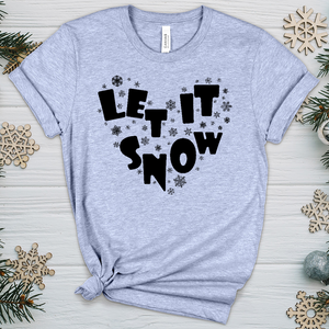 Let It Snow Heathered Tee