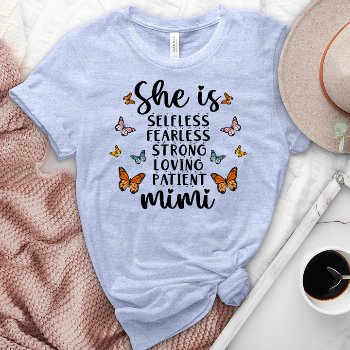 She Is Mimi Heathered Tee