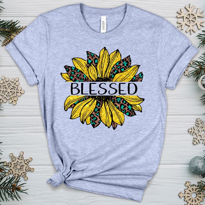 Blessed Sunflower V4 Heathered Tee