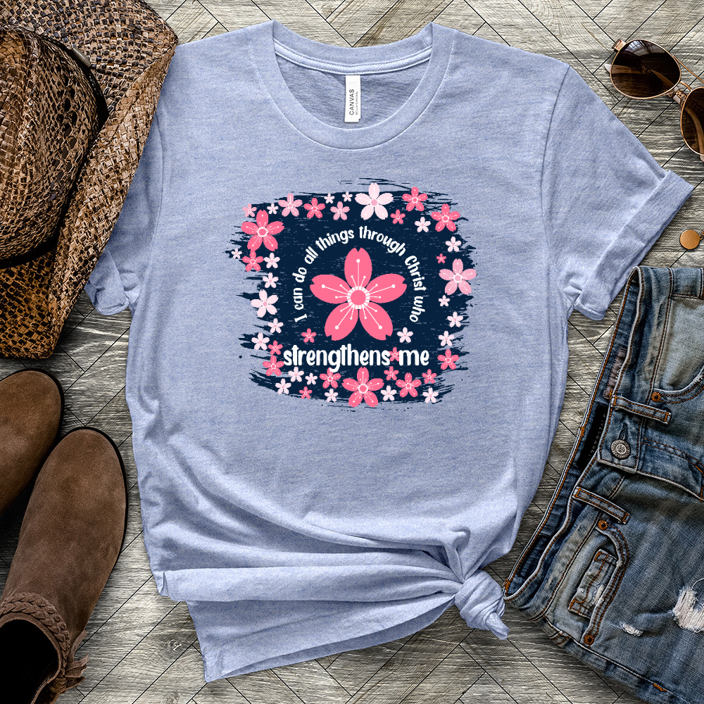 All things Flower Heathered Tee