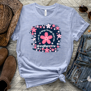 All things Flower Heathered Tee