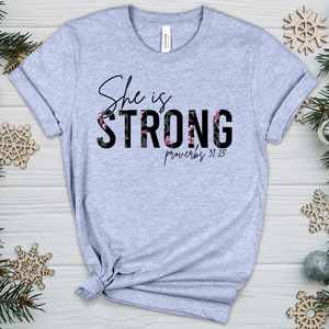 She is Strong 05 Heathered Tee