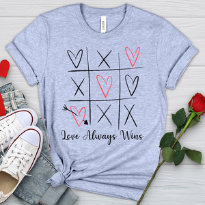 Love Always Wins Sketch Heathered Tee