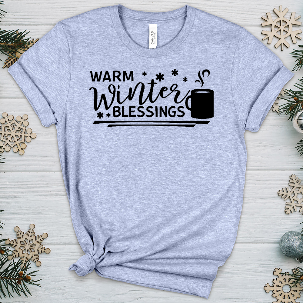 Warm Winter Blessings Heathered Tee