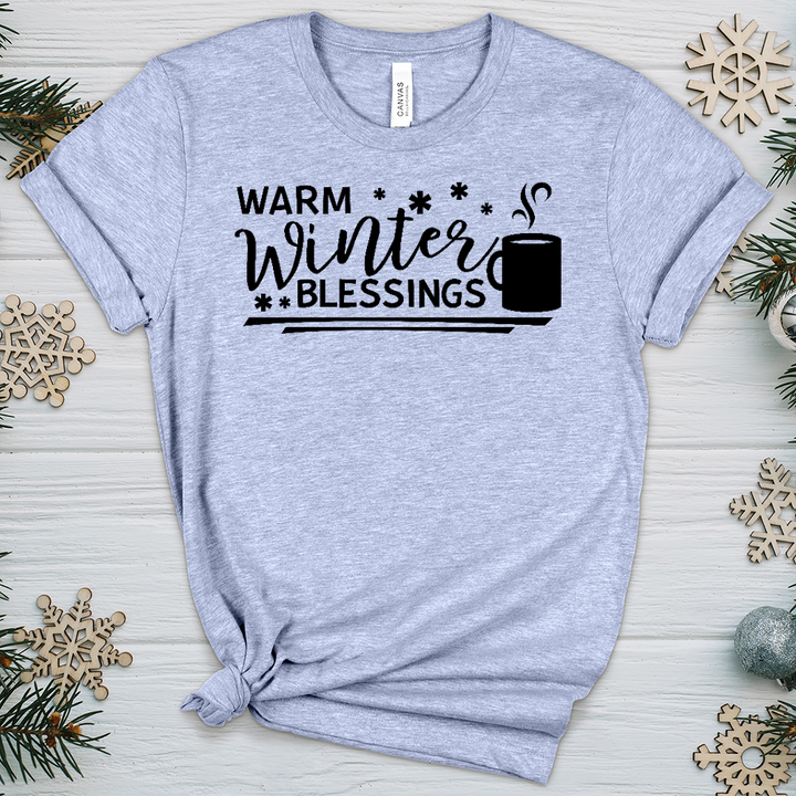 Warm Winter Blessings Heathered Tee