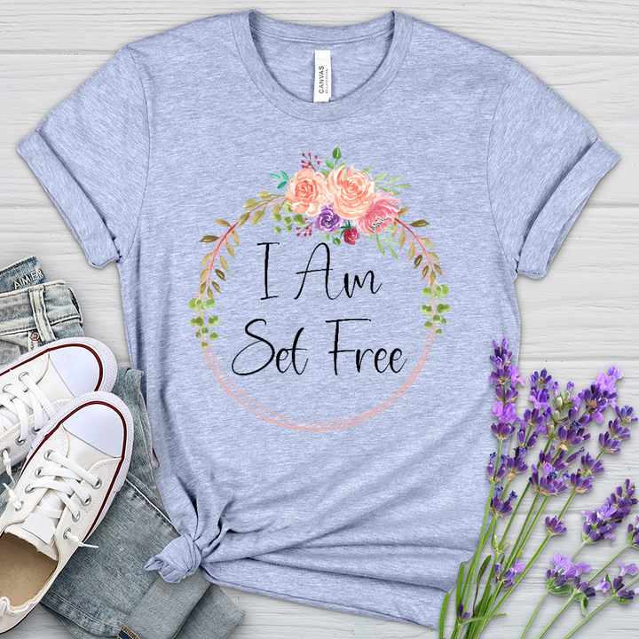 Set Free Heathered Tee