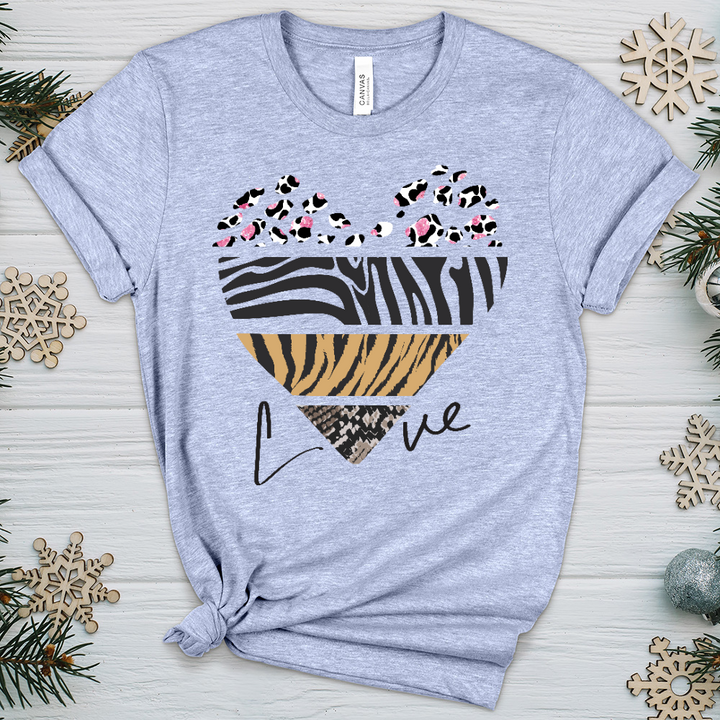Love Is Wild 7 Heathered Tee