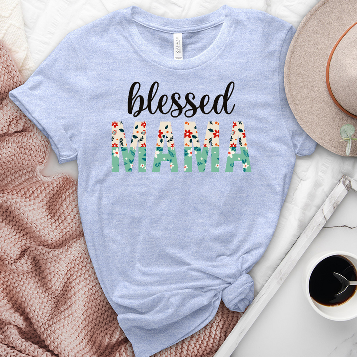 Blessed Mama Heathered Tee