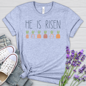 He Is Risen Carrot Patch Heathered Tee