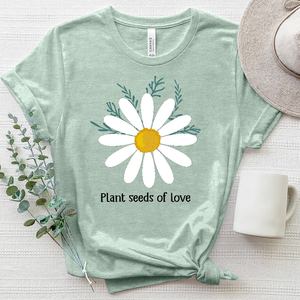 Plant Seeds of Love Daisy Heathered Tee