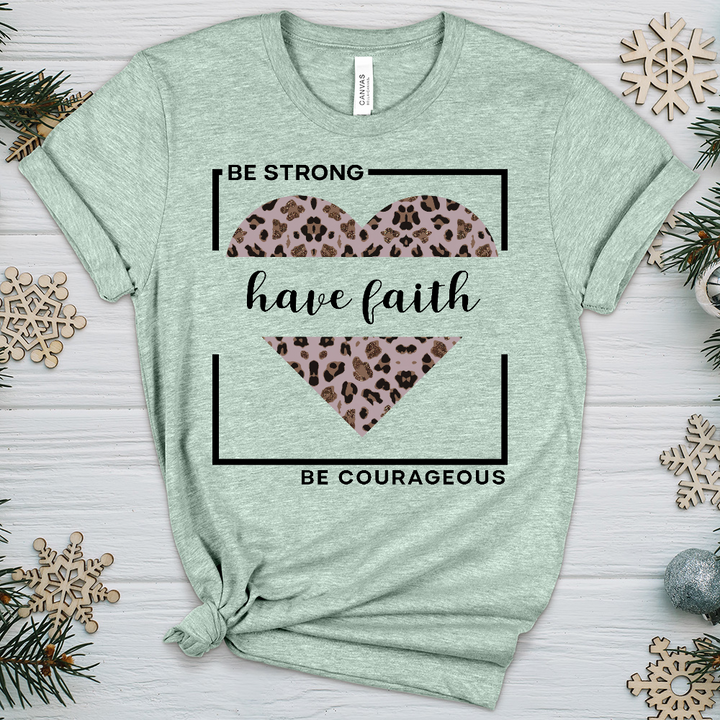 Be Strong Have Faith V2 Heathered Tee