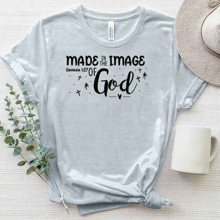 Made in His Image Heathered Tee