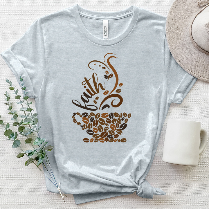 Coffee and Faith Heathered Tee