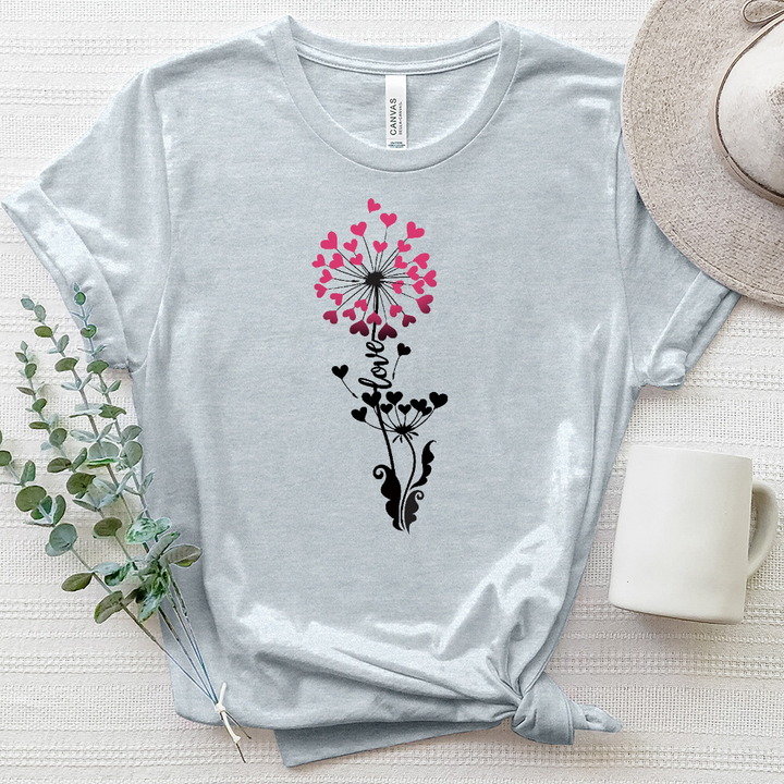 Make a Wish Heart Heathered Tee (1)