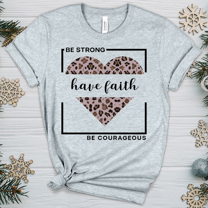 Be Strong Have Faith V2 Heathered Tee