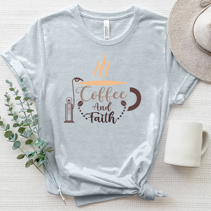 Coffee and Faith Heathered Tee