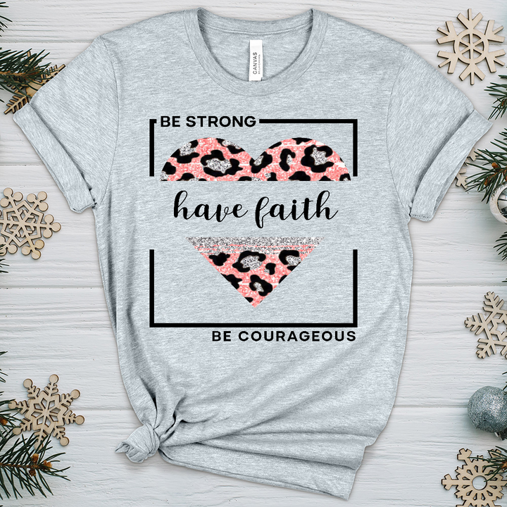Be Strong Have Faith V5 Heathered Tee