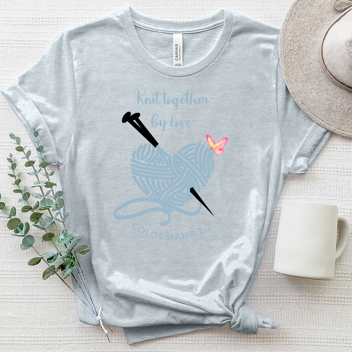 Knit together Heart Heathered Tee