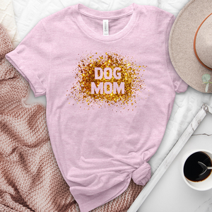 Gold Dog Mom Heathered Tee