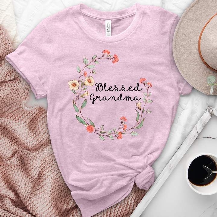 Blessed Grandma Spring Heathered Tee
