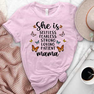 She Is Mama Heathered Tee