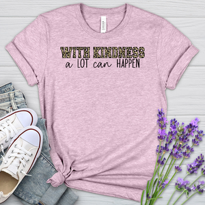 With Kindness Leopard Heathered Tee