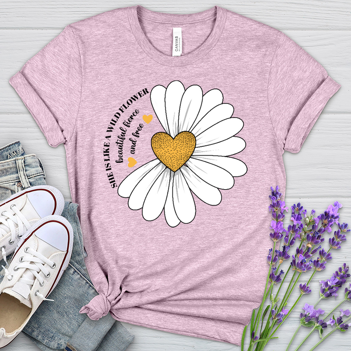 Wildflower Daisy Heathered Tee