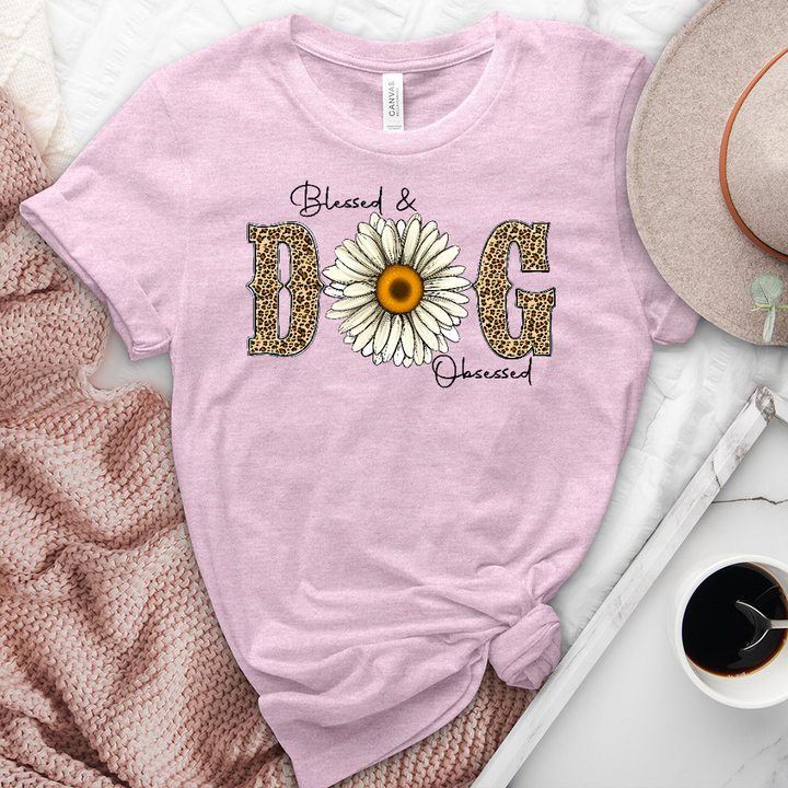 Blessed & Dog Obsessed Heathered Tee