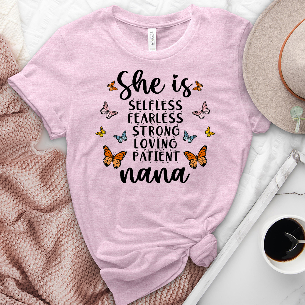 She Is Nana Heathered Tee