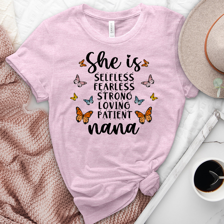 She Is Nana Heathered Tee