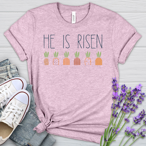 He Is Risen Carrot Patch Heathered Tee