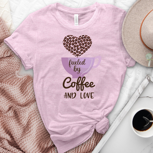 Fueled By Coffee and Love Heathered Tee