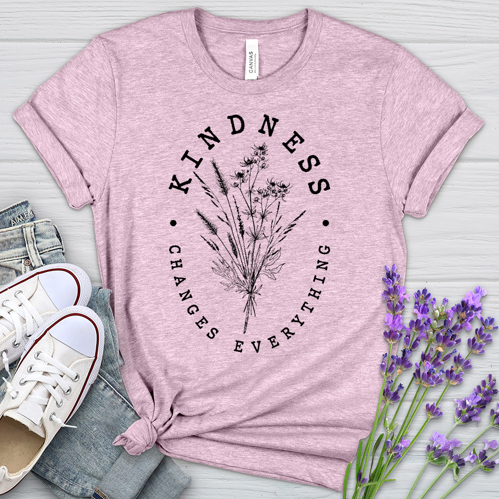 Kindness Changes Everything Heathered Tee