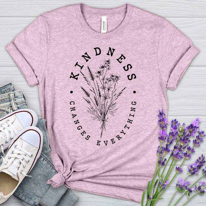 Kindness Changes Everything Heathered Tee