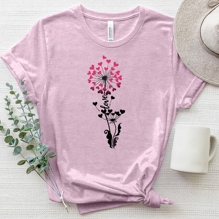 Make a Wish Heart Heathered Tee (1)