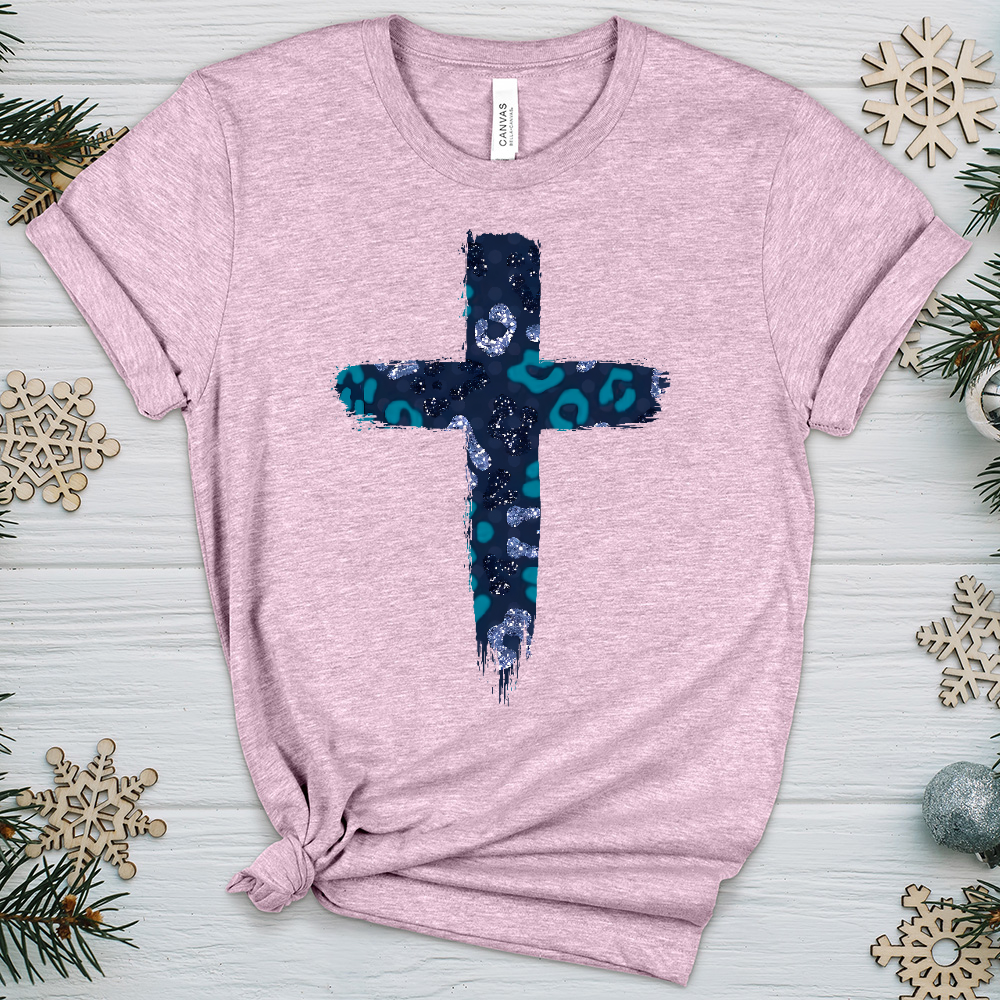 Leopard Cross V5 Heathered Tee