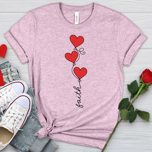 Faith Heart Balloons Heathered Tee