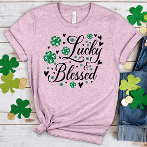 Lucky & Blessed Heathered Tee