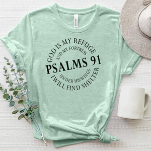 Psalm 91 Heathered Tee